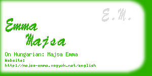 emma majsa business card